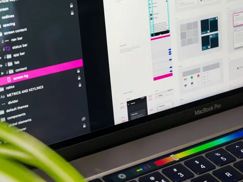 A design system being built in a design tool